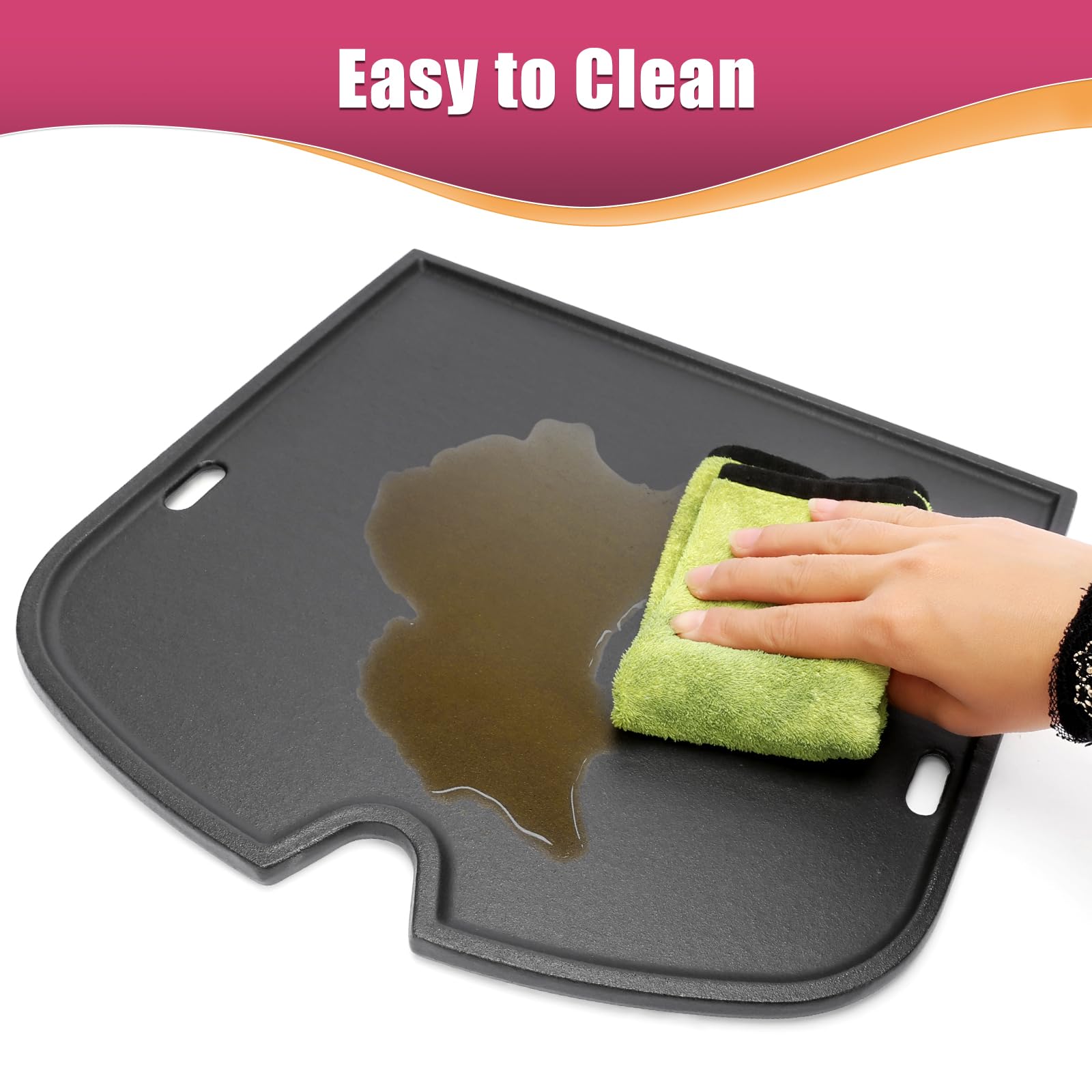 SearCook griddle installed in Weber Traveler showing compatibility benefit