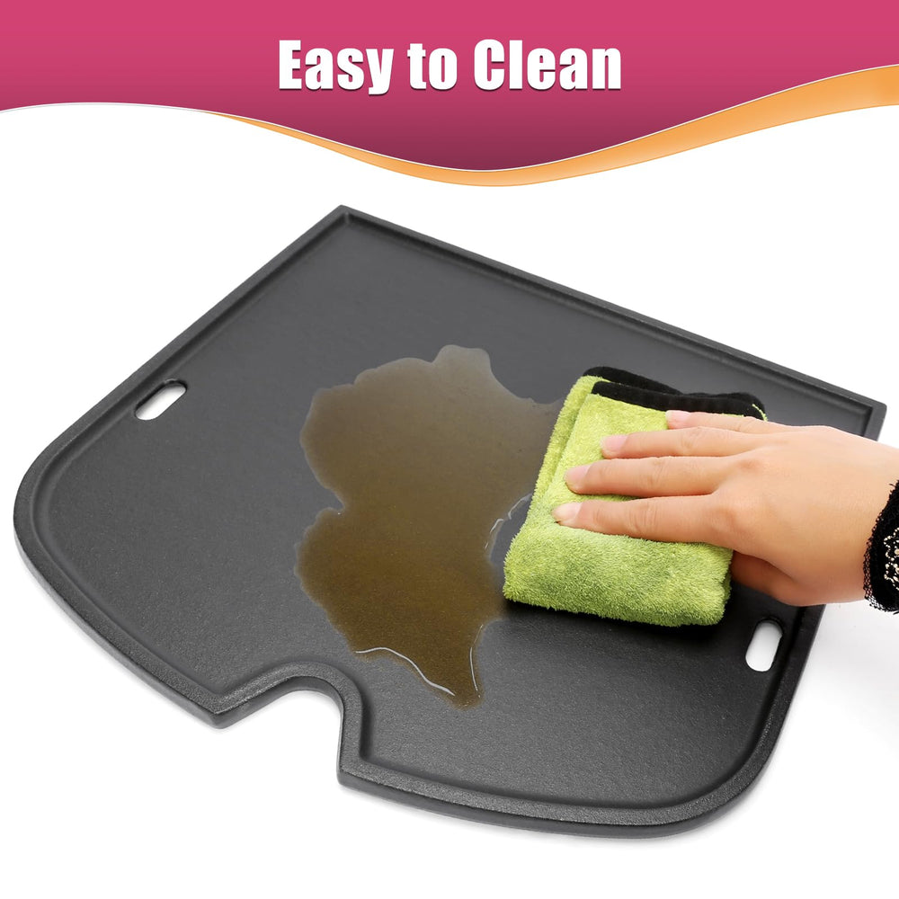 SearCook griddle installed in Weber Traveler showing compatibility benefit