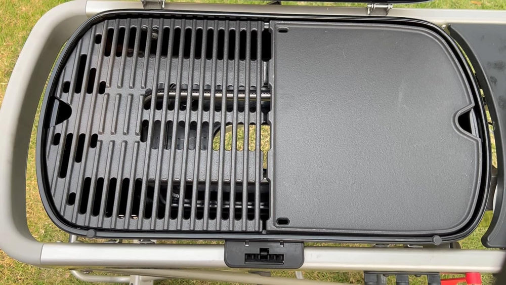 SearCook griddle packaging and user guide showing protected shipment benefit