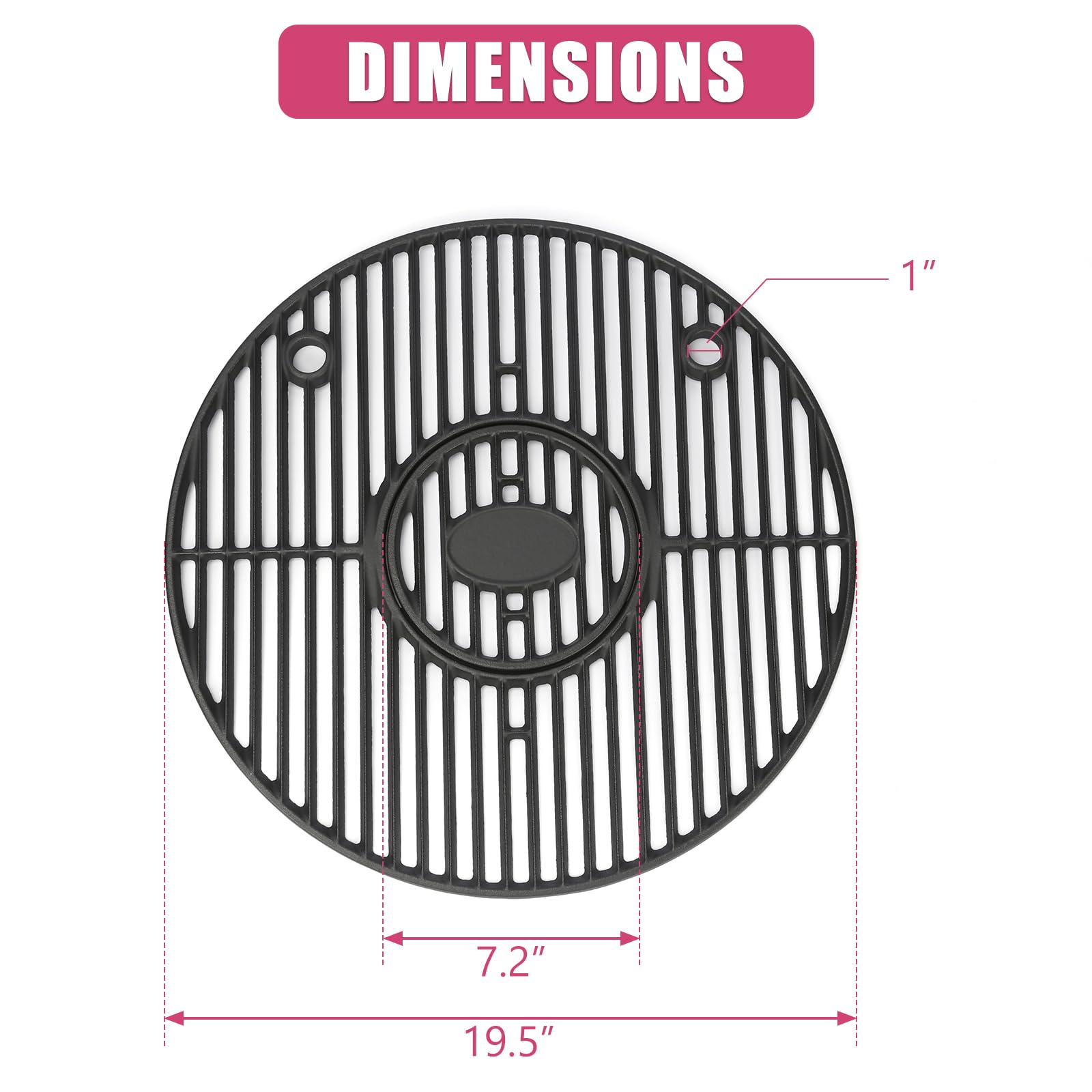 SearCook top-down grate showing steak sear pattern and even heat benefit