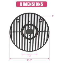 SearCook top-down grate showing steak sear pattern and even heat benefit