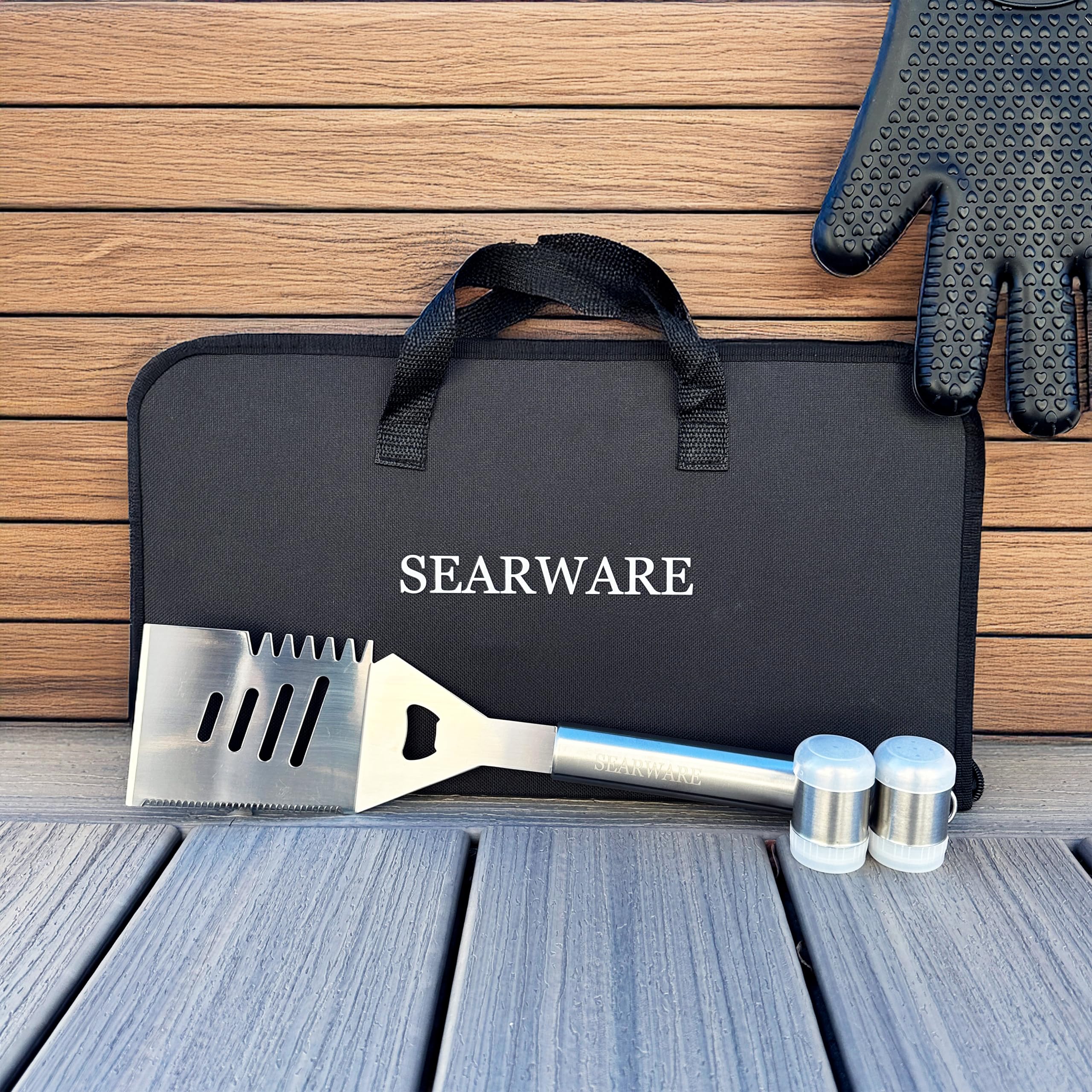 SEARWARE thermometer and meat injector detail for precise cooking