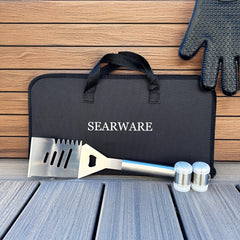 SEARWARE thermometer and meat injector detail for precise cooking