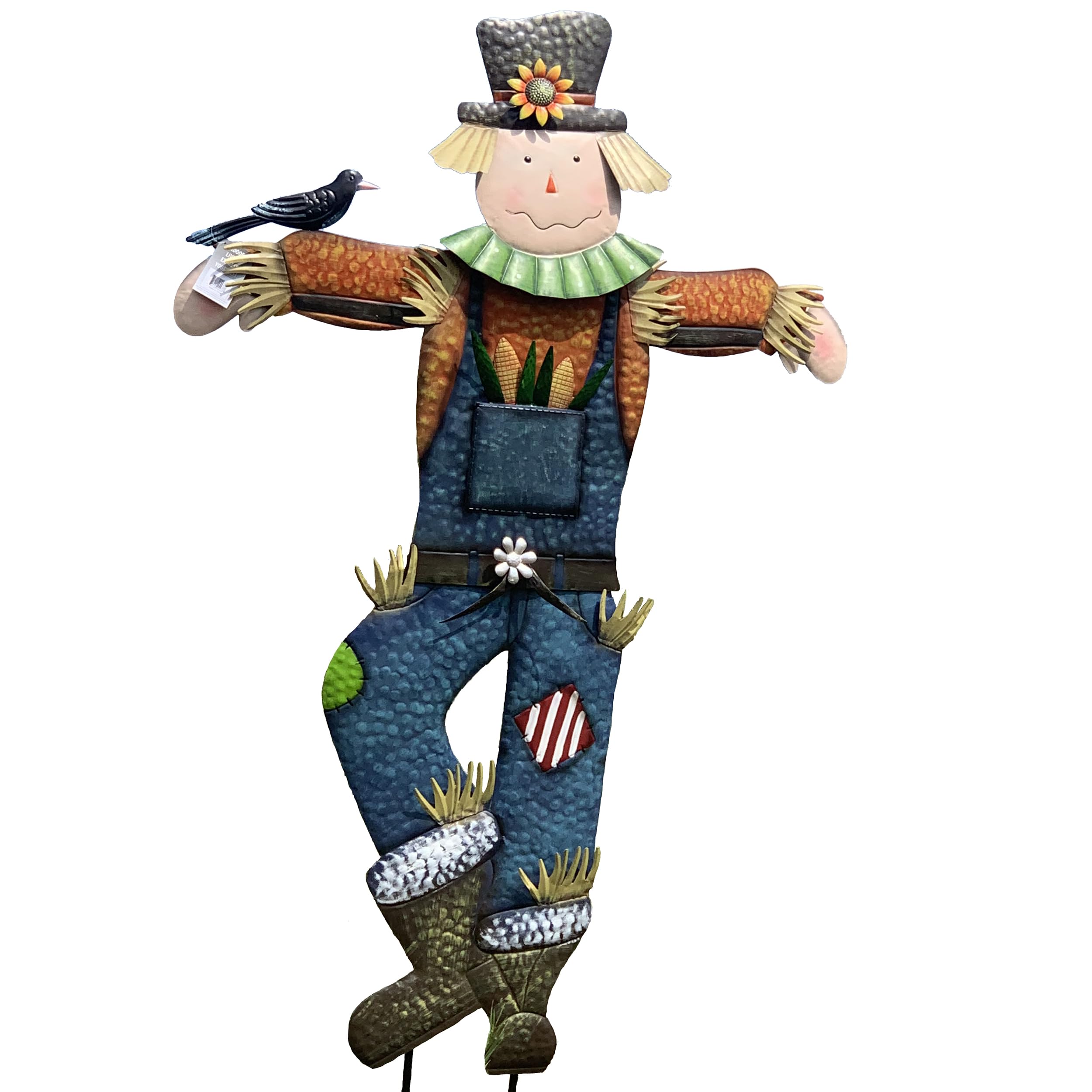 Seasonal Expressions scarecrow front view showing full height and curb appeal