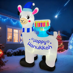 SEASONBLOW alpaca lit at night, LED lighting boosts evening visibility