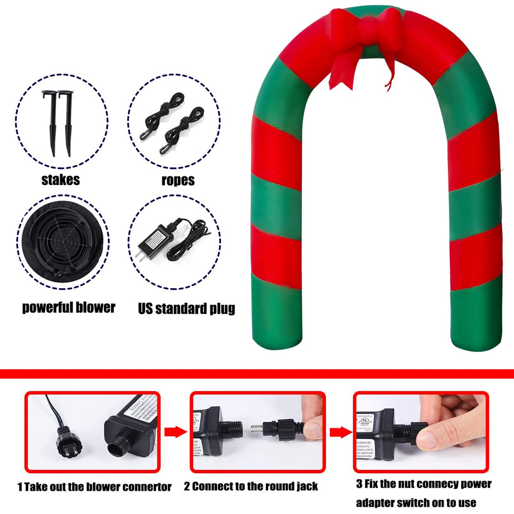 SEASONBLOW stakes and tethers included for secure anchoring