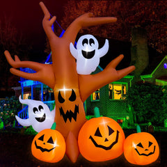 SEASONBLOW dead tree front view showing full 8 ft height and visual impact