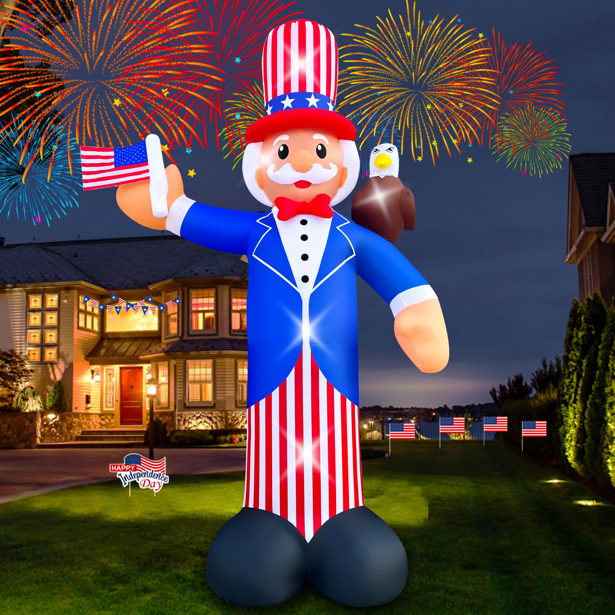 SEASONBLOW inflated on lawn to show scale and strong visual impact