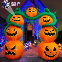 SEASONBLOW nighttime lit archway enhancing yard visibility and festive mood