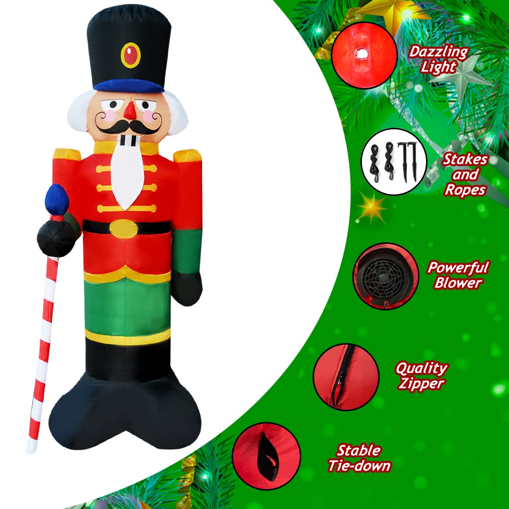 SEASONBLOW nutcracker placed indoors at a party creating festive decor
