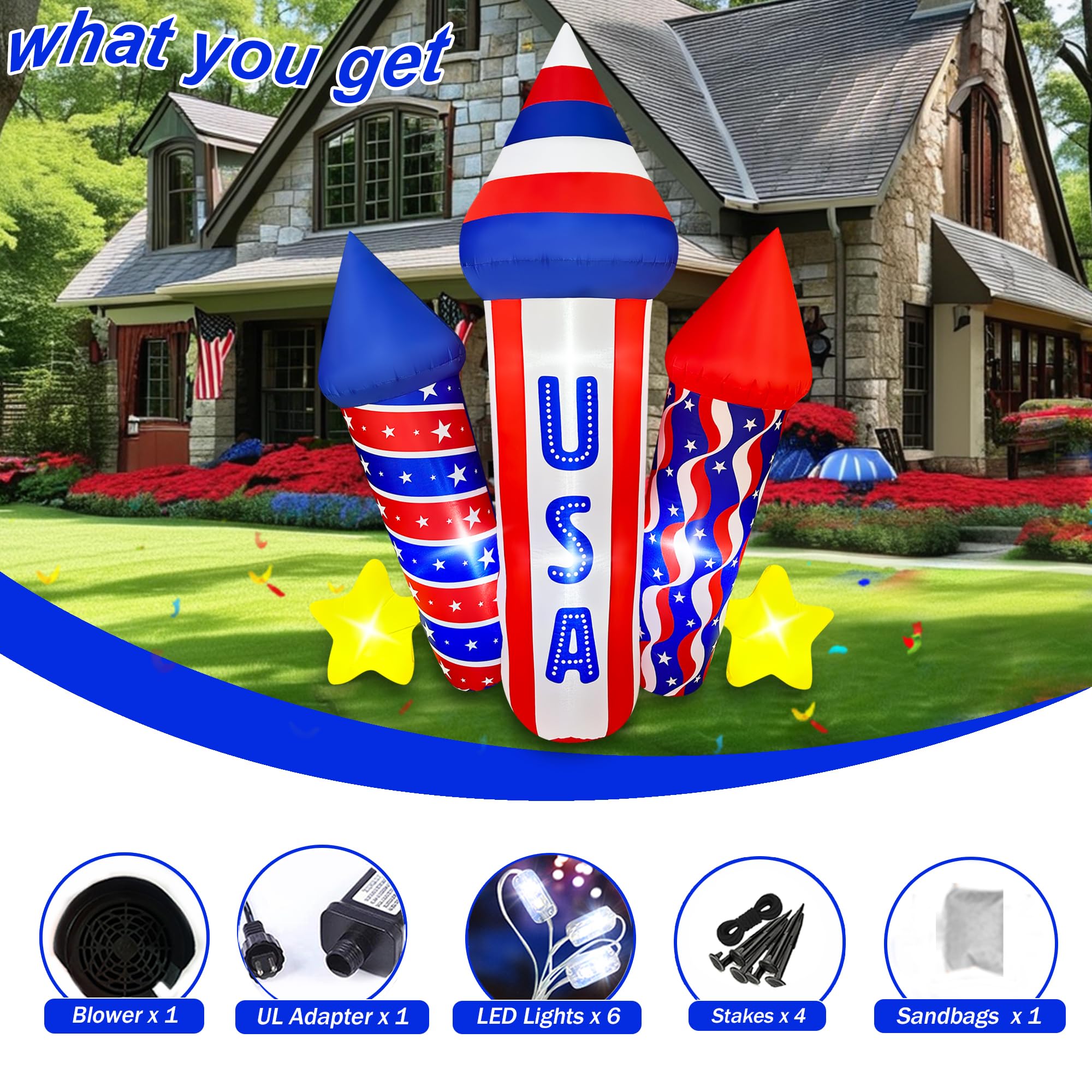 SEASONBLOW next to patio chair showing 5 ft size and space-saving benefit