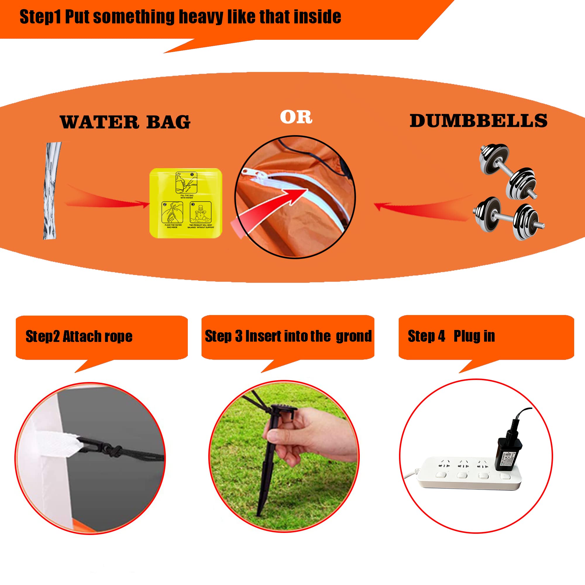 SEASONBLOW deflated and folded compact for easy storage and transport