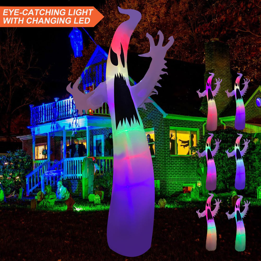 SEASONBLOW terrible ghost glowing at night enhancing Halloween curb appeal