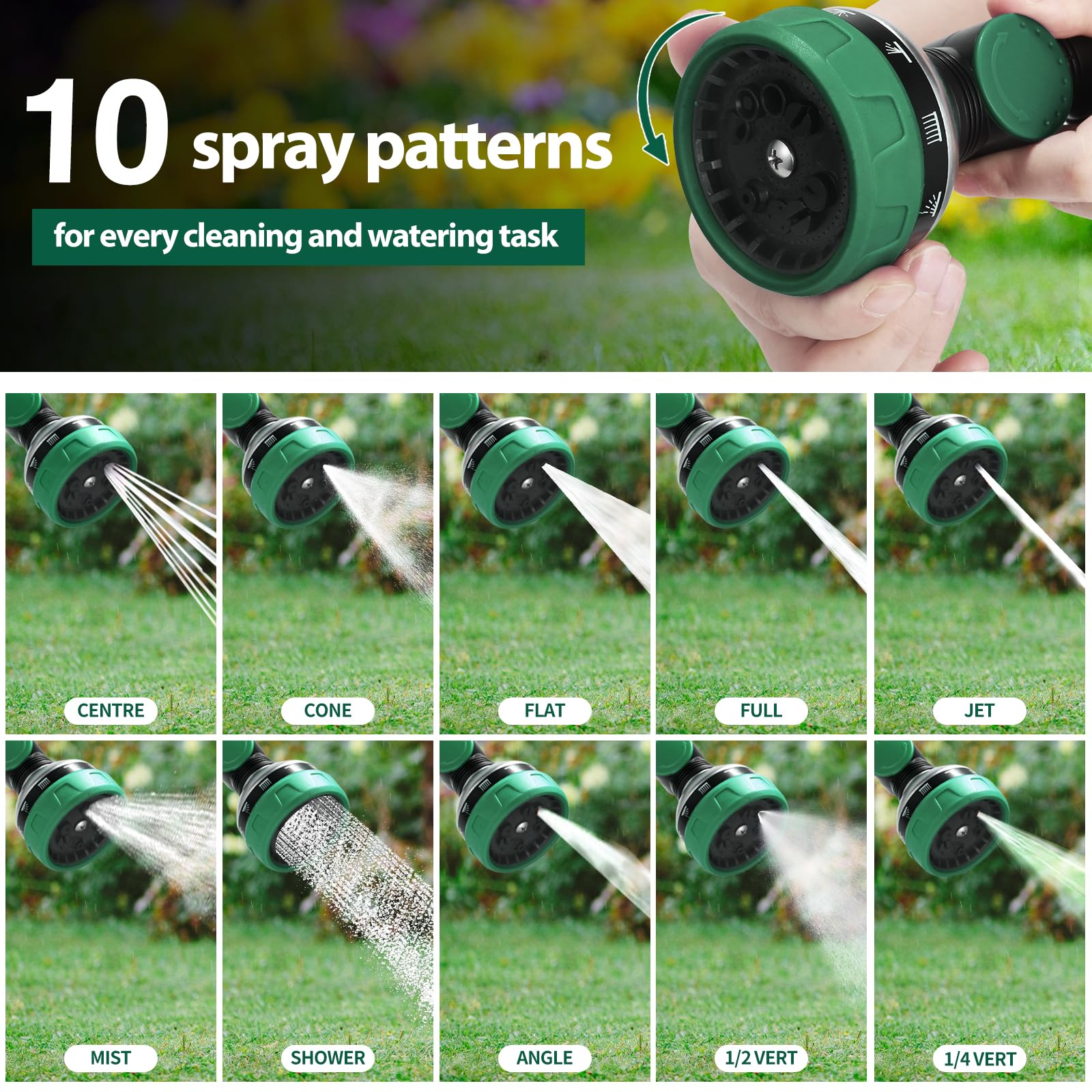 Seatern hose connection with rubber gasket ensuring leak-free seal