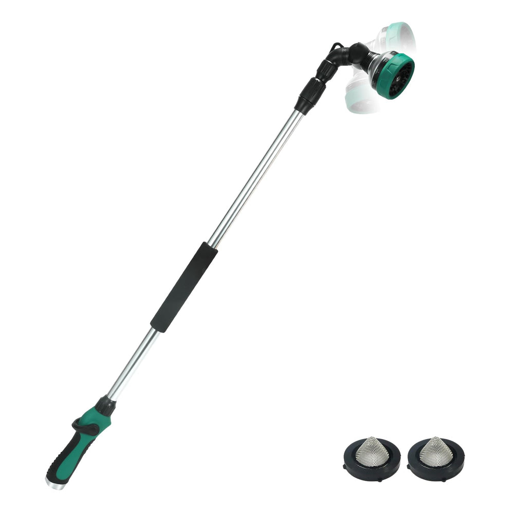 Seatern watering wand front view showing overall design and balance