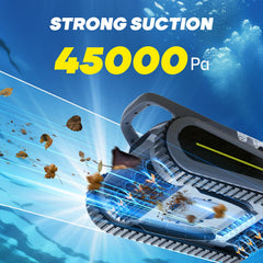 Seauto Crab removable filter cartridge held for easy emptying and debris capture