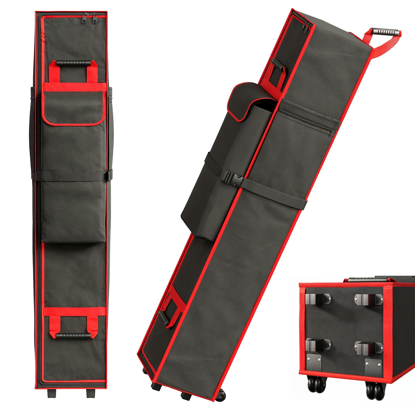 SEAVERRS front view of 10x10x62in roller bag showing full size and shape