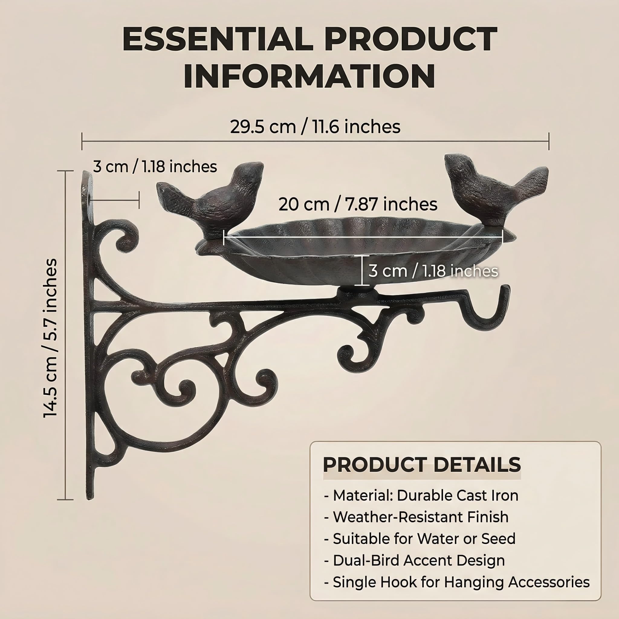 SECHUDO placed in a garden setting to show aesthetic integration and bird attraction