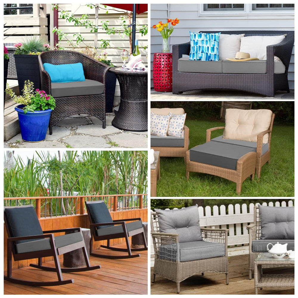 SECLATO lifestyle shot in backyard showcasing durable outdoor seating upgrade