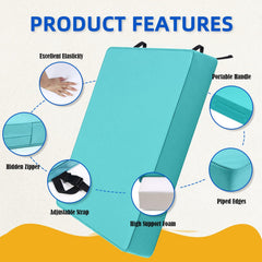 SECLATO side profile highlighting 3-inch memory foam thickness for comfort