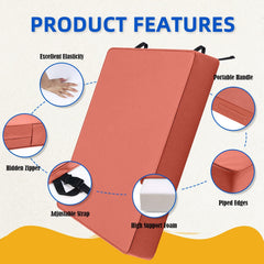 SECLATO hidden zipper and TPU coating detail protecting foam from moisture
