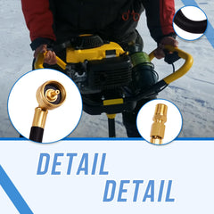 SeDeplacer rubber texture detail showing braided cover for cold and oil resistance