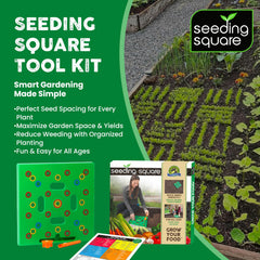 Seeding Square close-up of grid detail highlighting accurate seed spacing