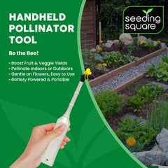 Seeding Square close-up of soft silicone brush tip protecting delicate stamens
