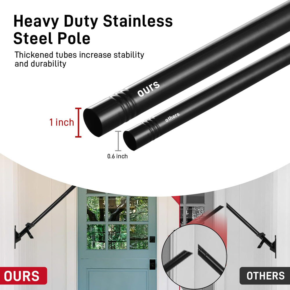SEEKNEW pole installed on a home porch demonstrating sturdy outdoor placement