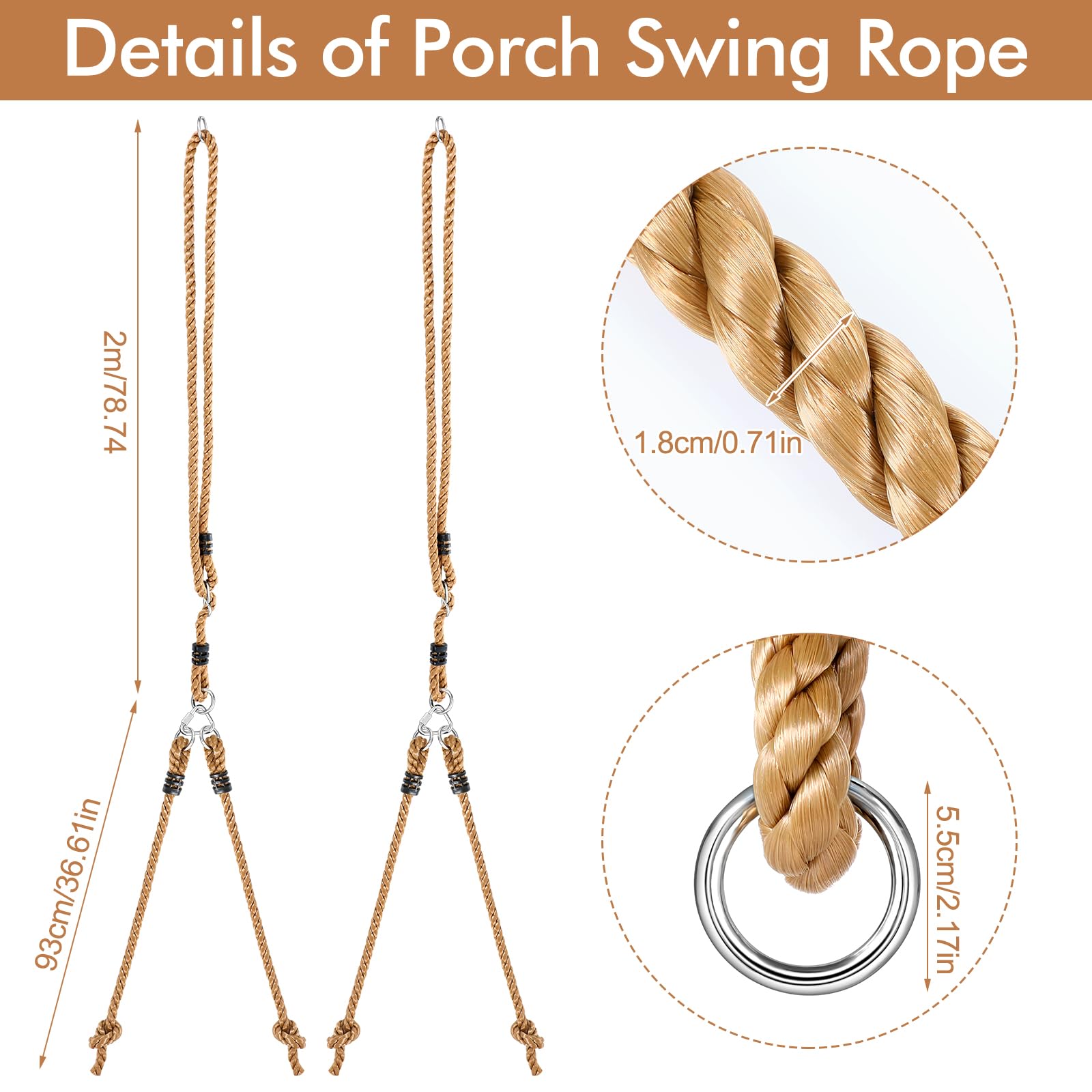 Seenelling close-up PE rope texture showing durable weather-resistant fibers