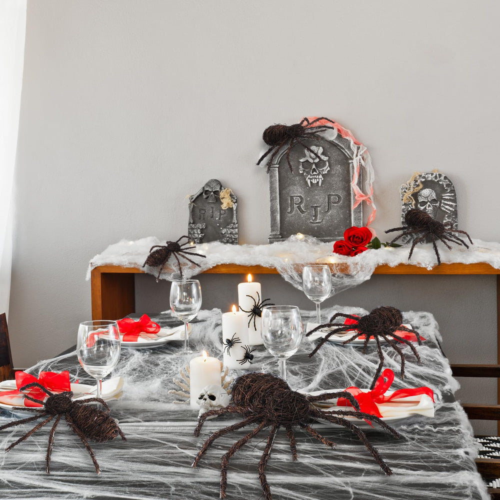 Seenelling spiders stacked in package demonstrating compact storage convenience