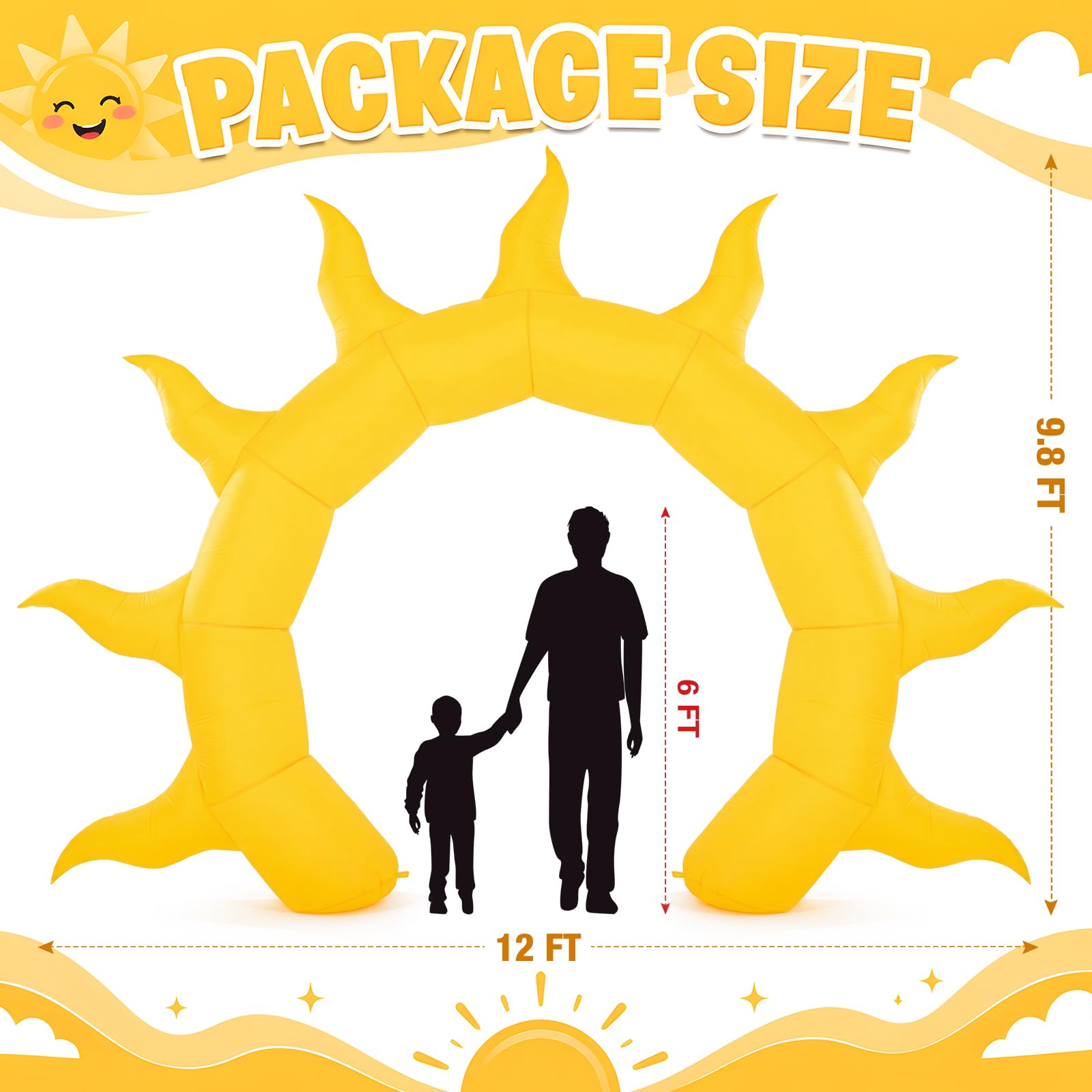 Seenelling sun arch blower and UL plug demonstrating quick inflation benefit