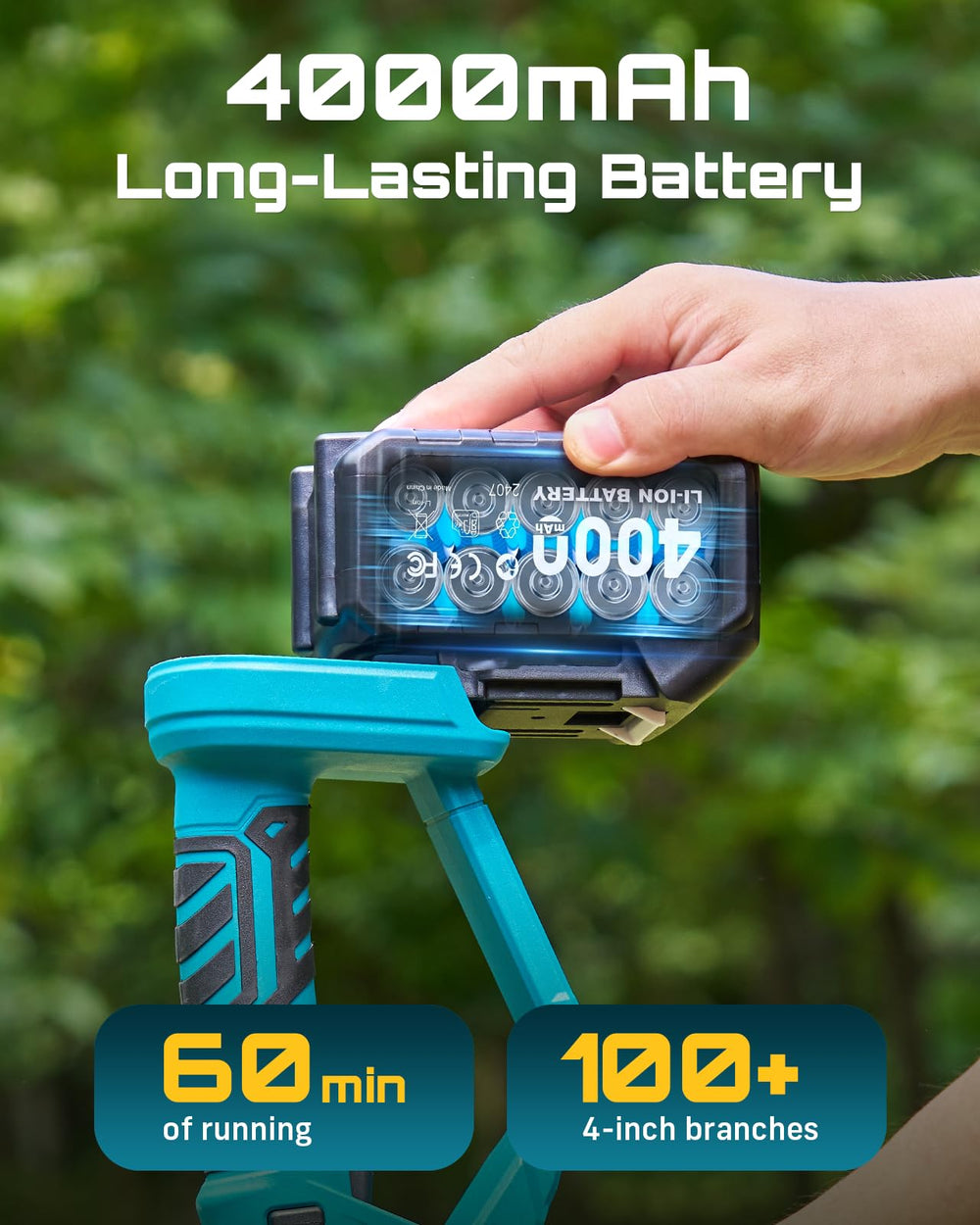 SEESII dual batteries installed highlighting long runtime benefit