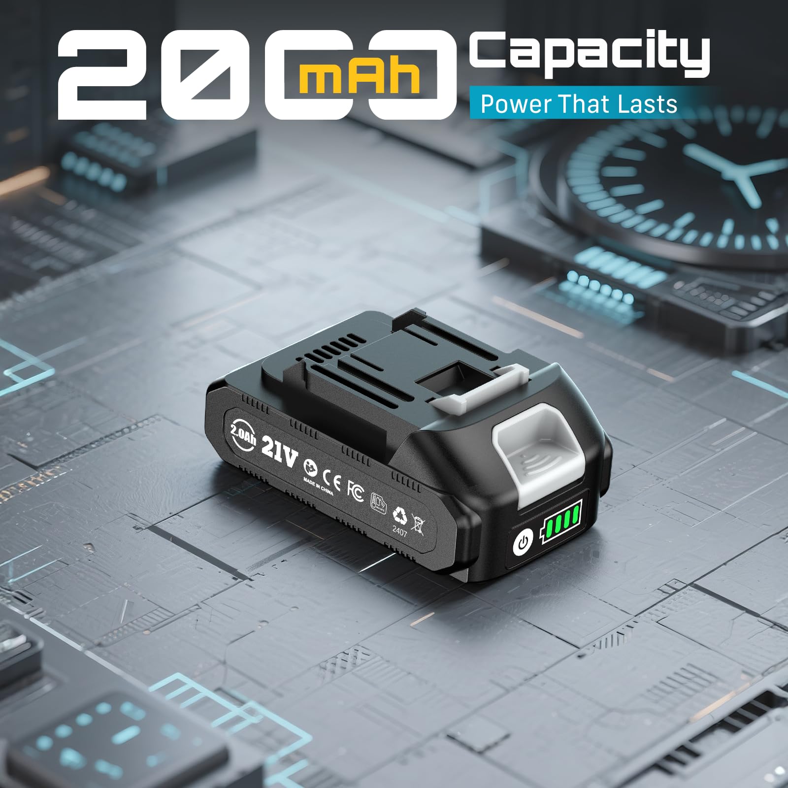 Seesii battery installed in pruning shear demonstrating tool-ready runtime