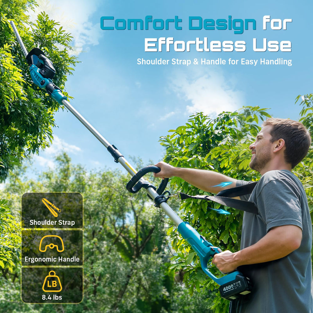 SEESII shoulder strap and power grip shown for comfortable, balanced handling