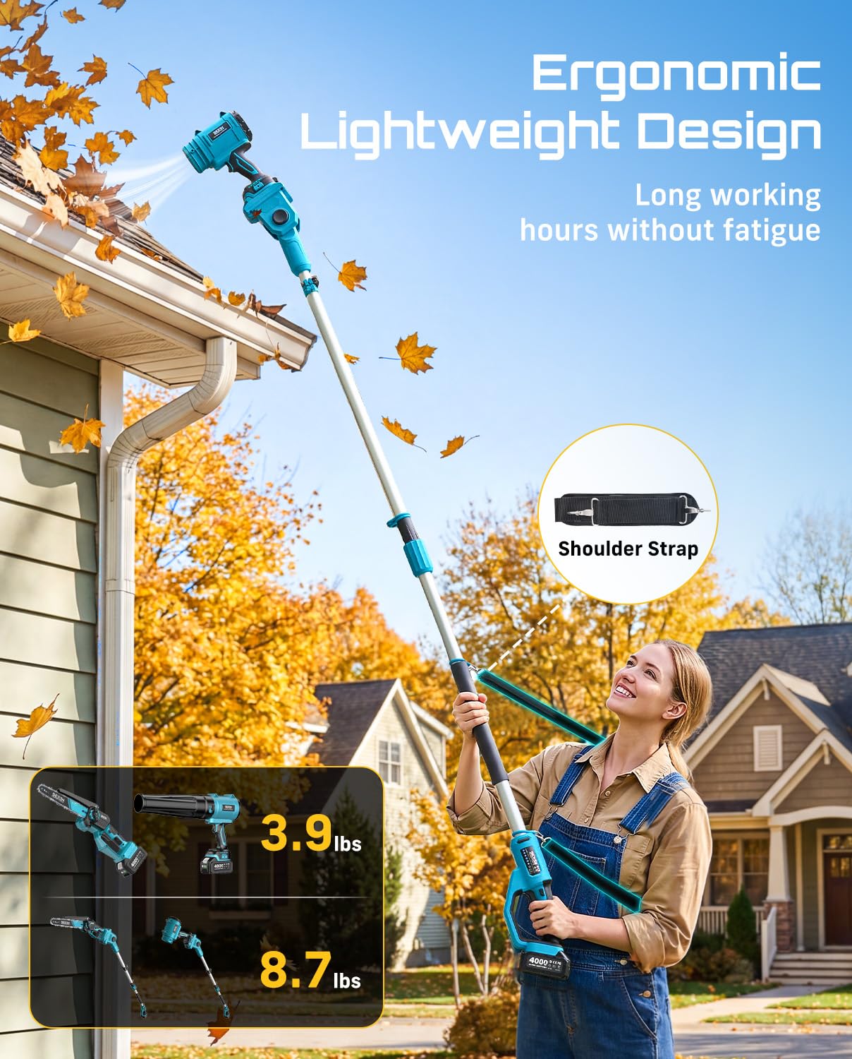 SEESII handheld saw making a backyard cut demonstrating compact pruning power