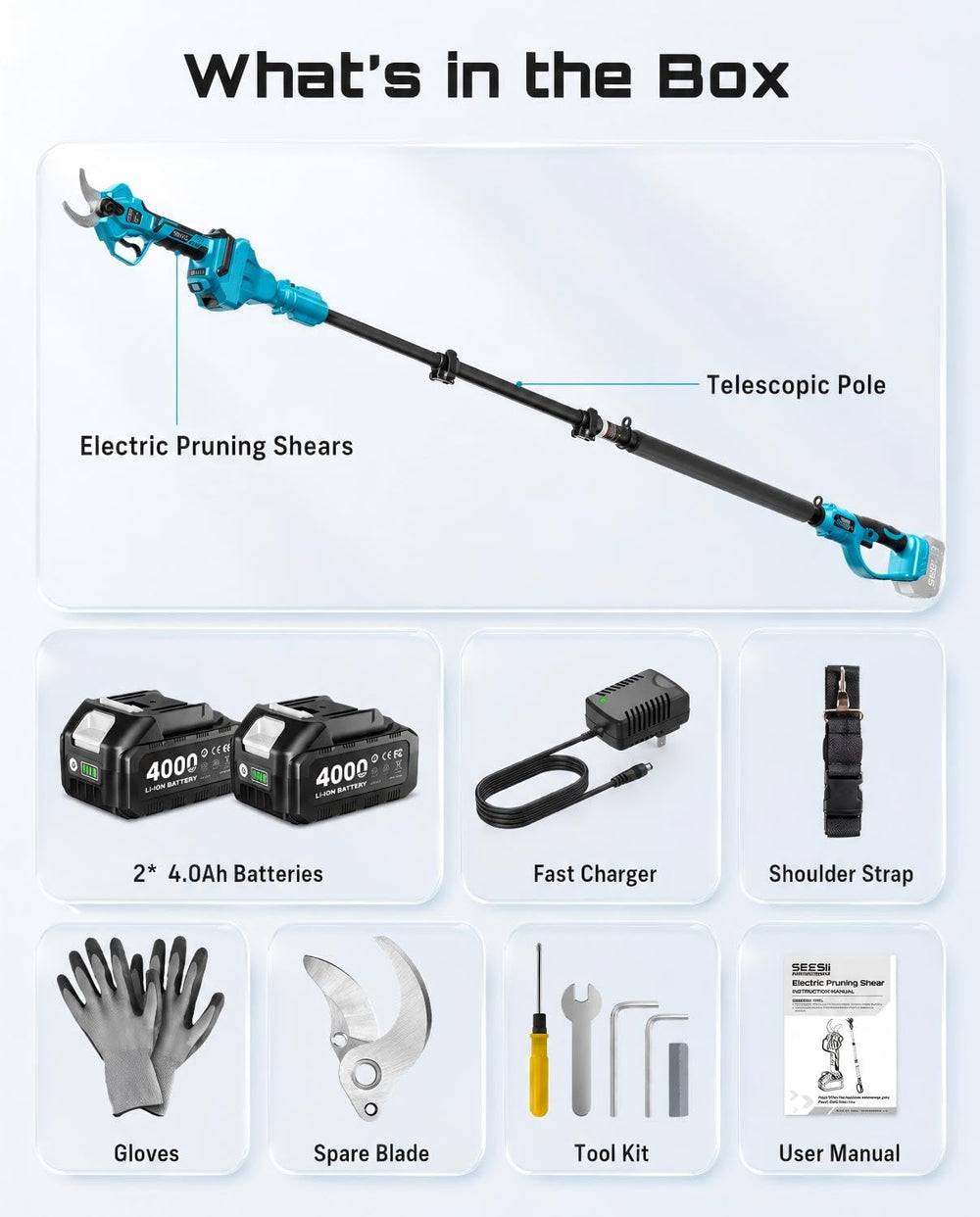SEESII beside a person for reach and size comparison benefits