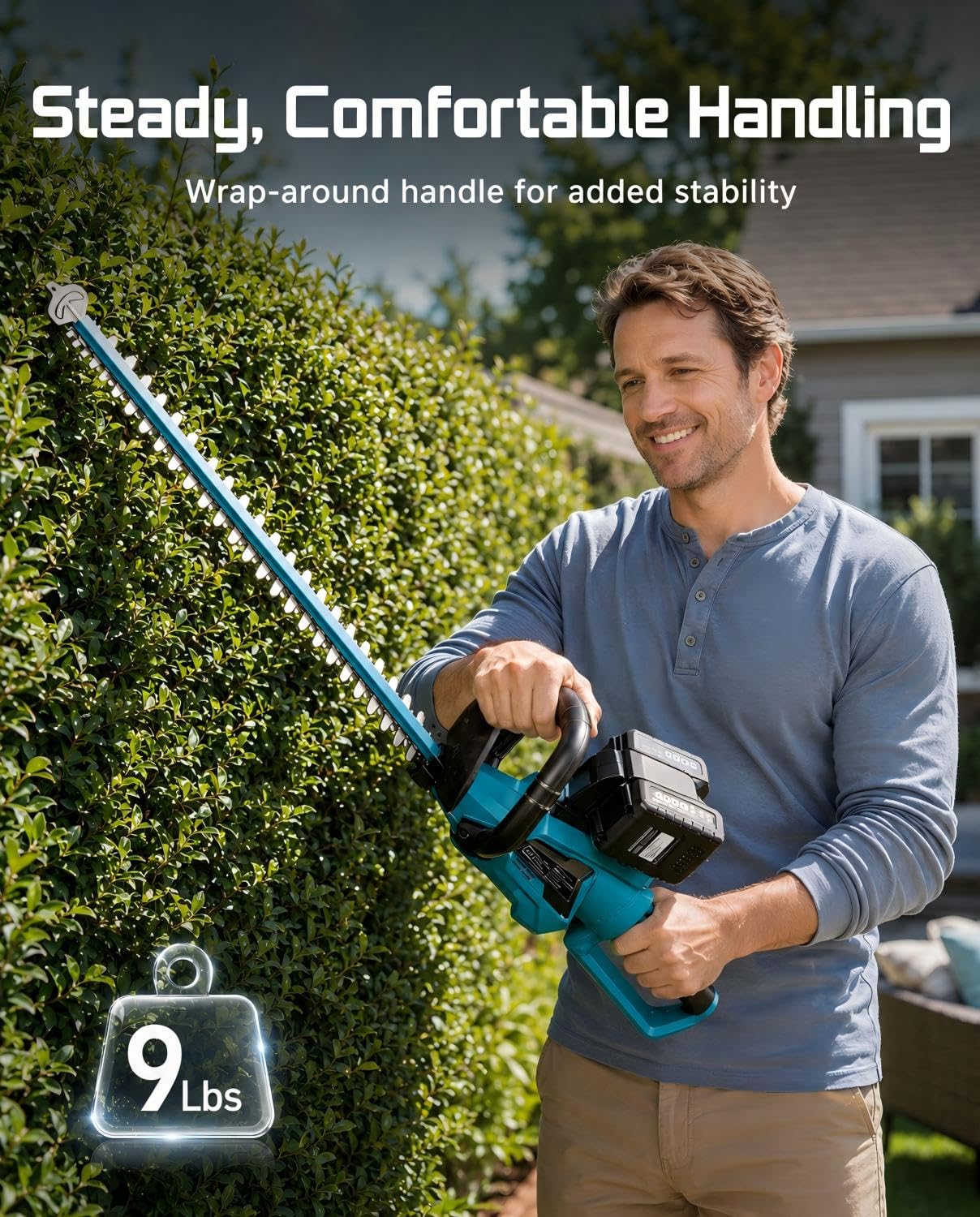 SEESII rotating handle angled to demonstrate ergonomic multi-position use