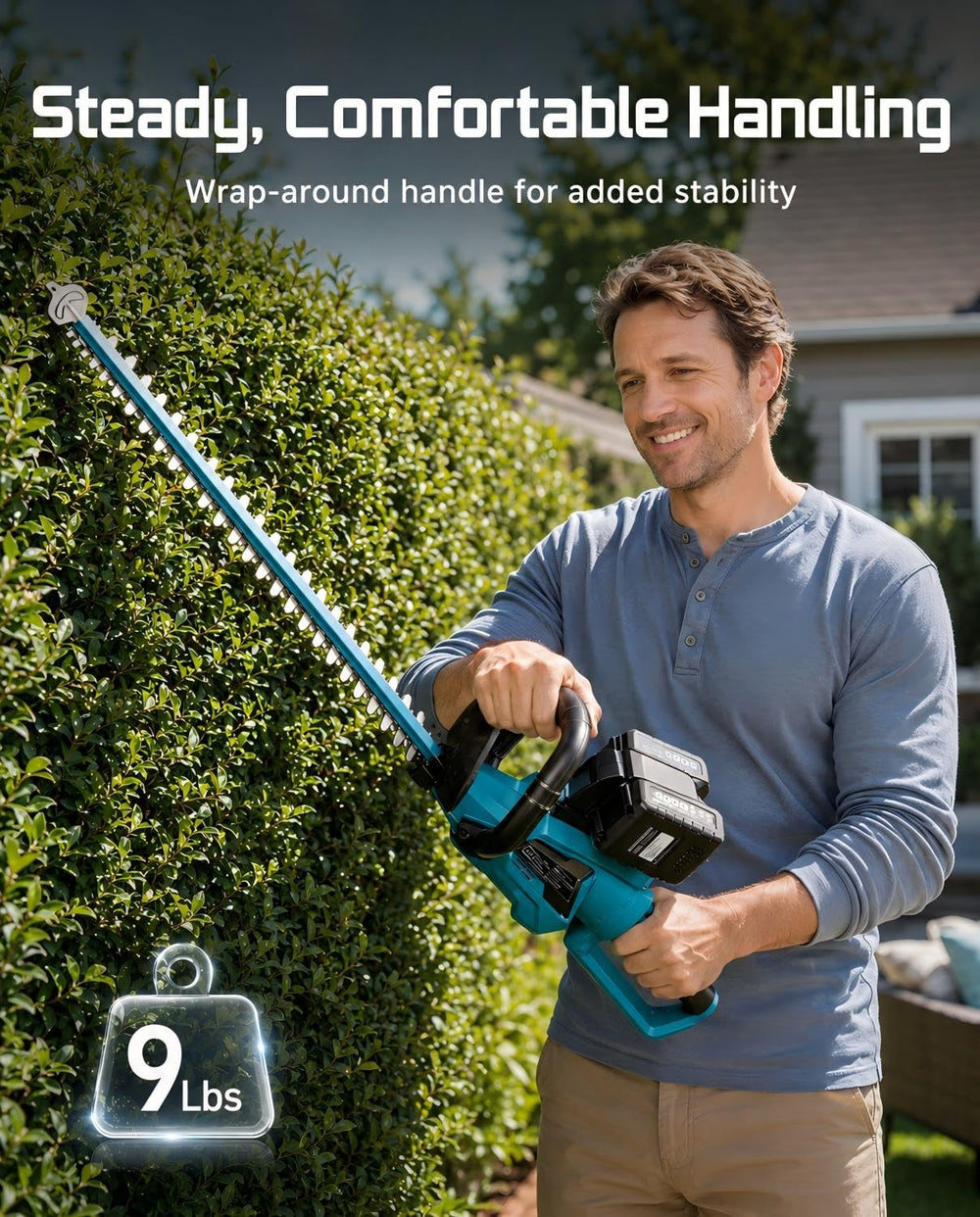 SEESII rotating handle angled to demonstrate ergonomic multi-position use