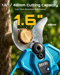 SEESII rotating head angled to show flexible pruning positions