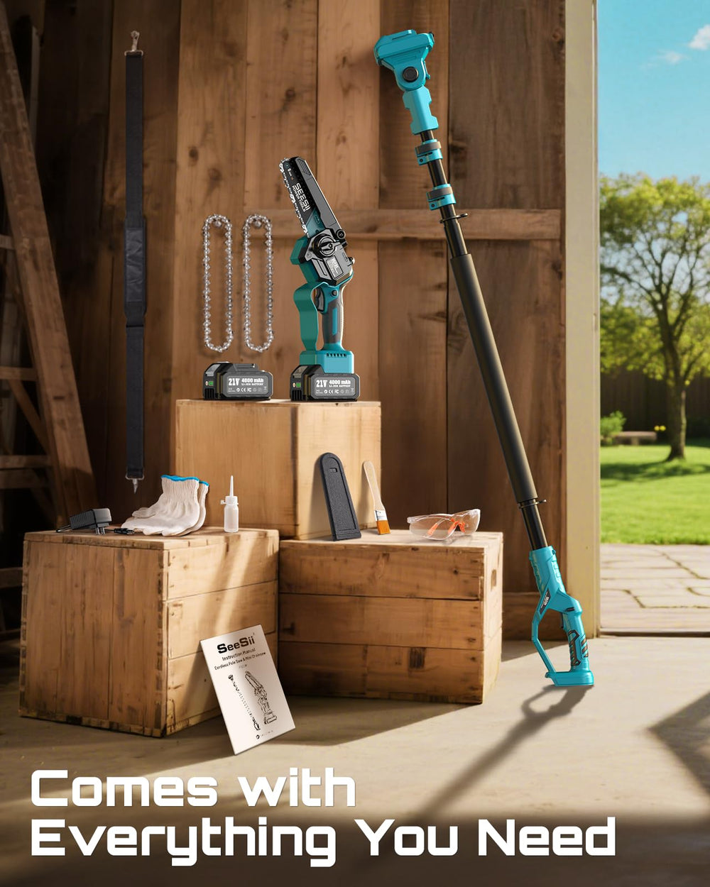 Seesii scale size comparison with person showing lightweight ergonomic handling