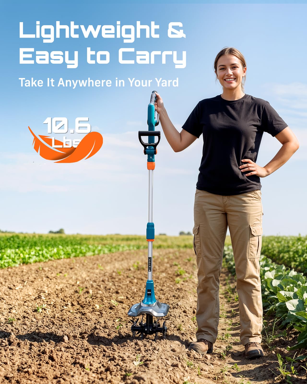 Seesii size comparison in hand highlighting lightweight 10.6 lb maneuverability benefit