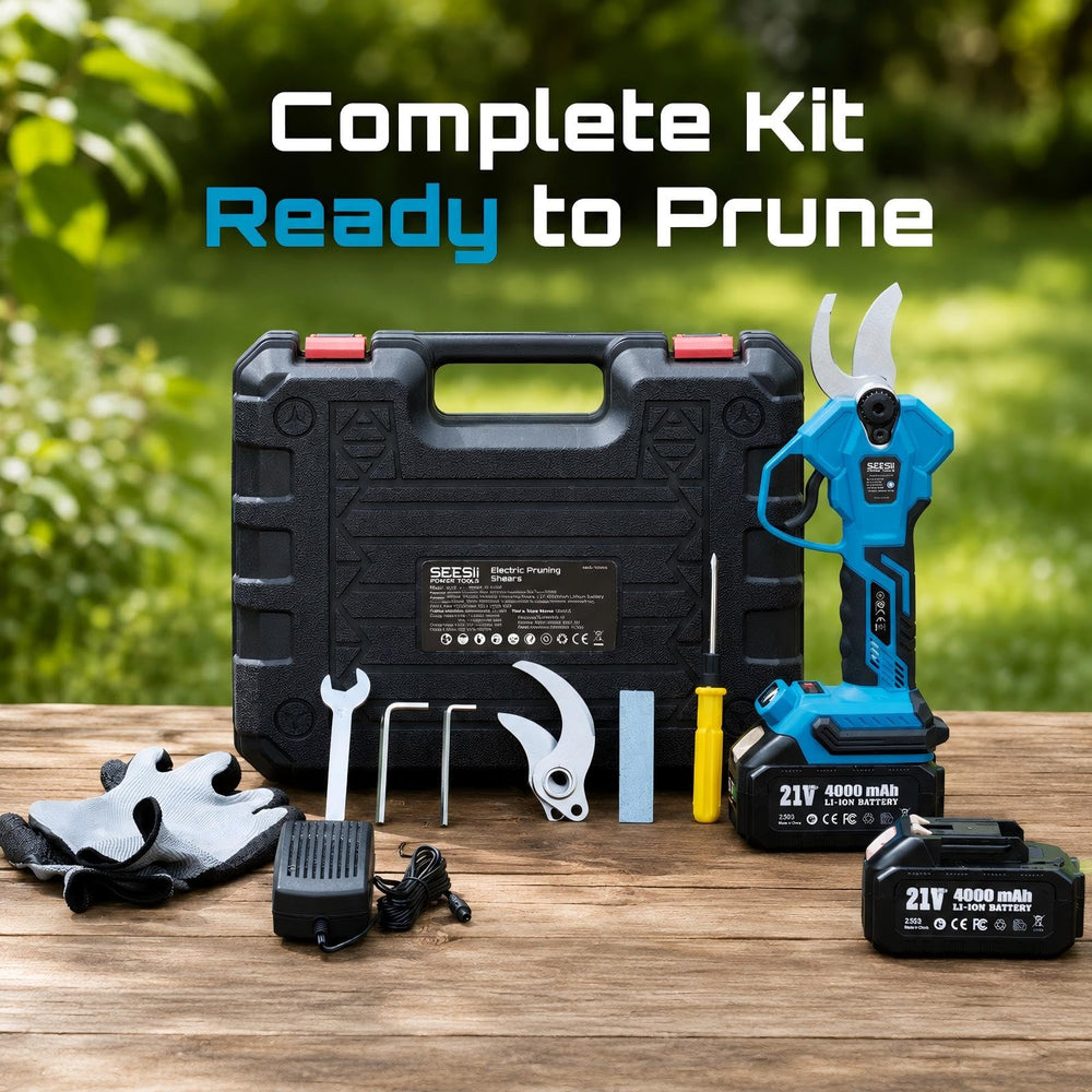 SEESII storage case open with all accessories organized for convenient transport