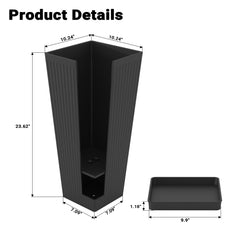seethmi top opening and depth view highlighting roomy 13.7-inch mouth for larger plants