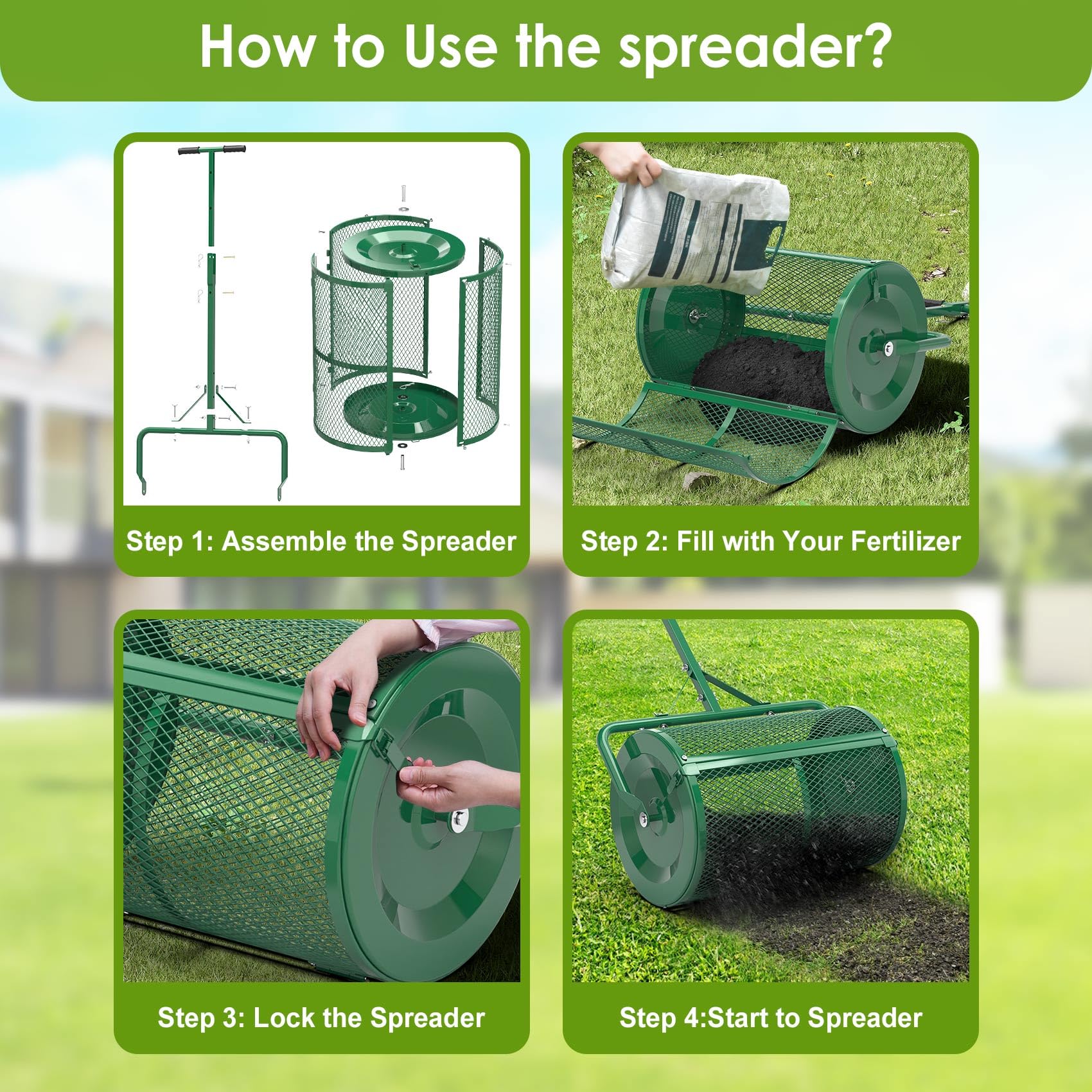 Seeutek hopper showing 2.8 ft³ capacity and scale for fewer refills