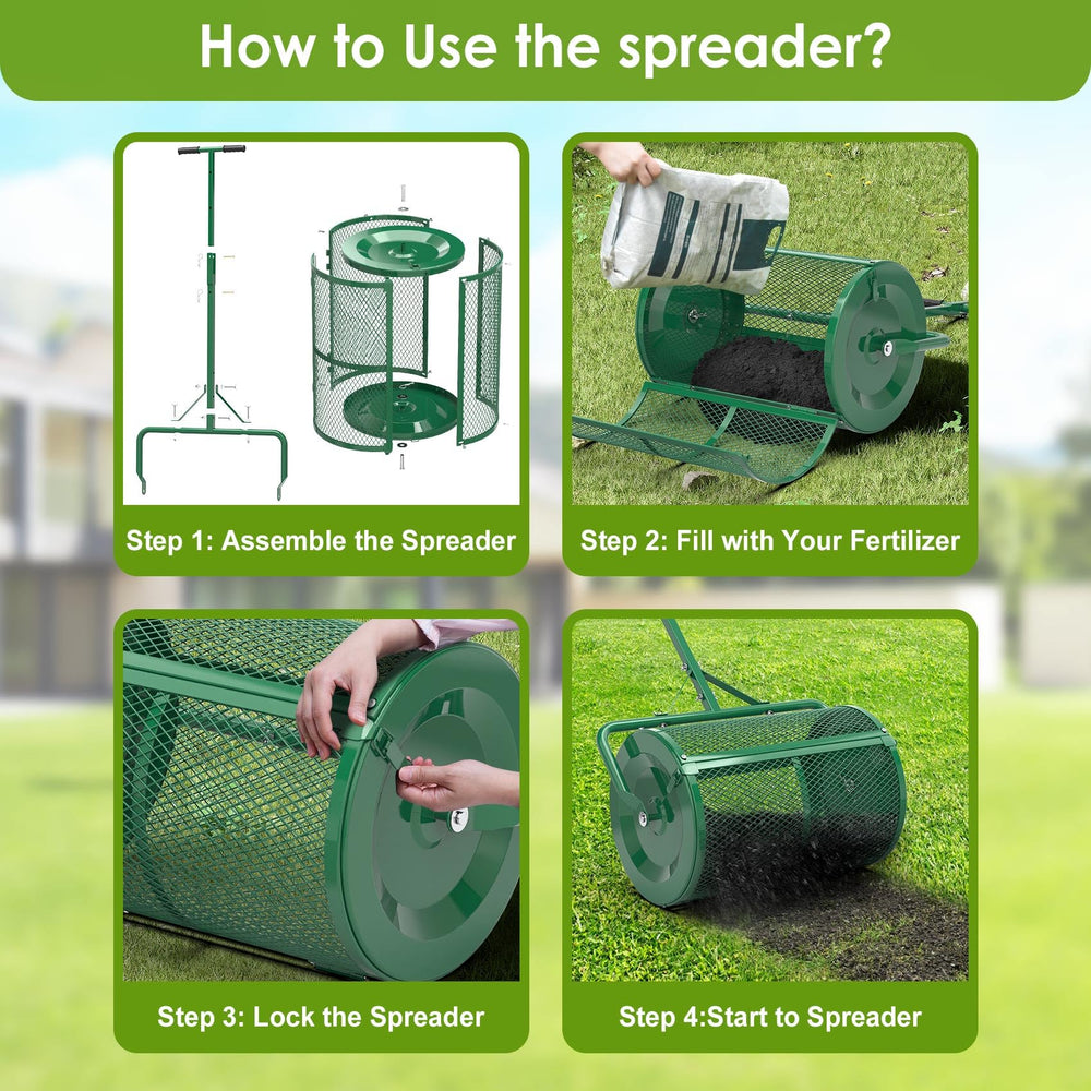 Seeutek hopper showing 2.8 ft³ capacity and scale for fewer refills