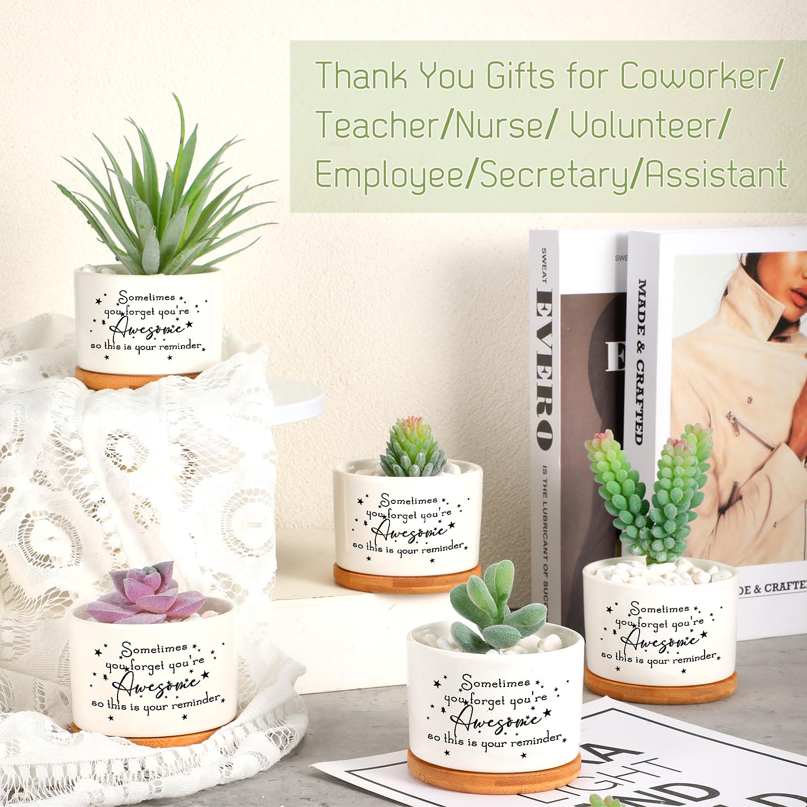 SEEWEY multiple pots displayed in a classroom setting ideal for teacher or staff gifts
