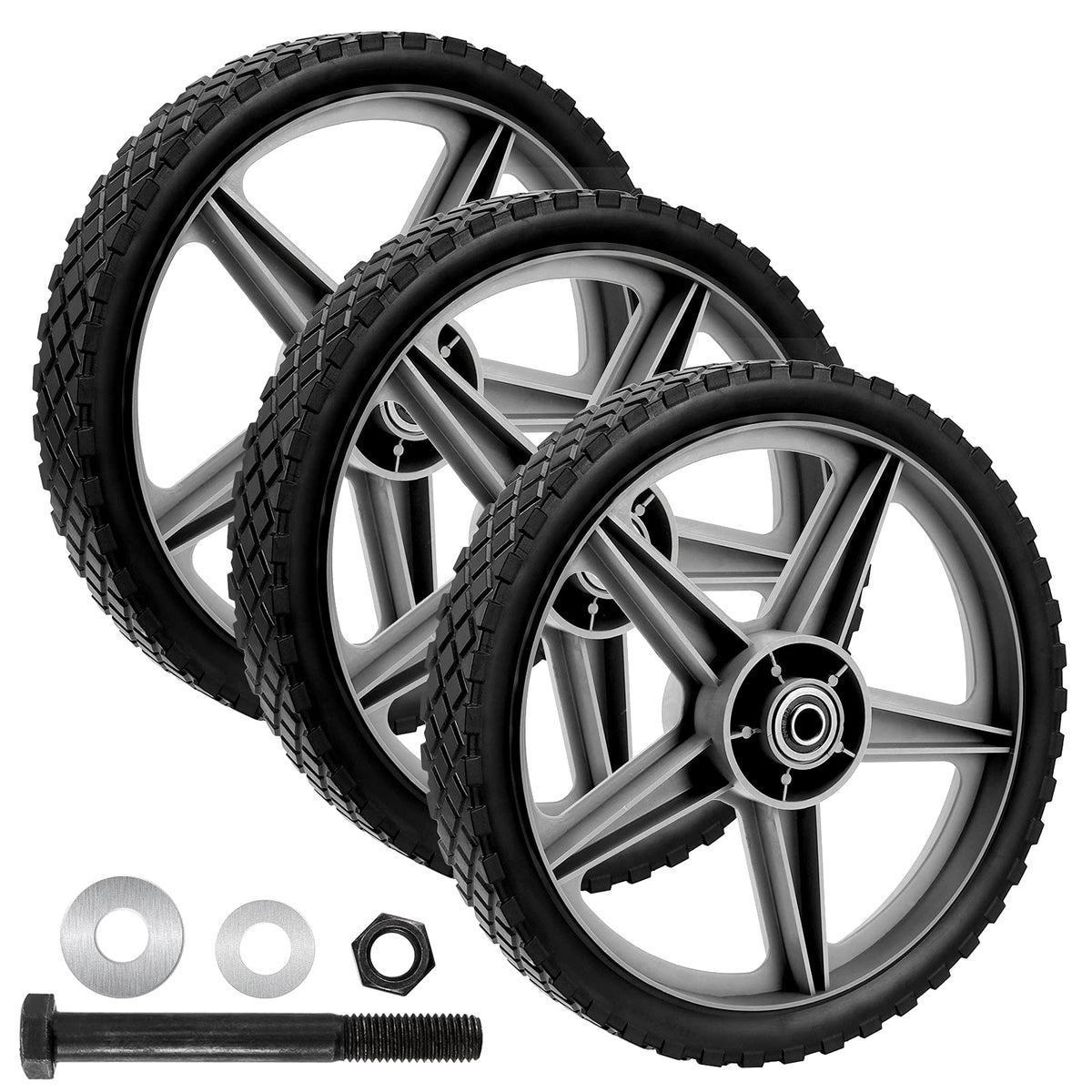 SEHOI front view of 12-inch wheel showing fit and finish for easy replacement