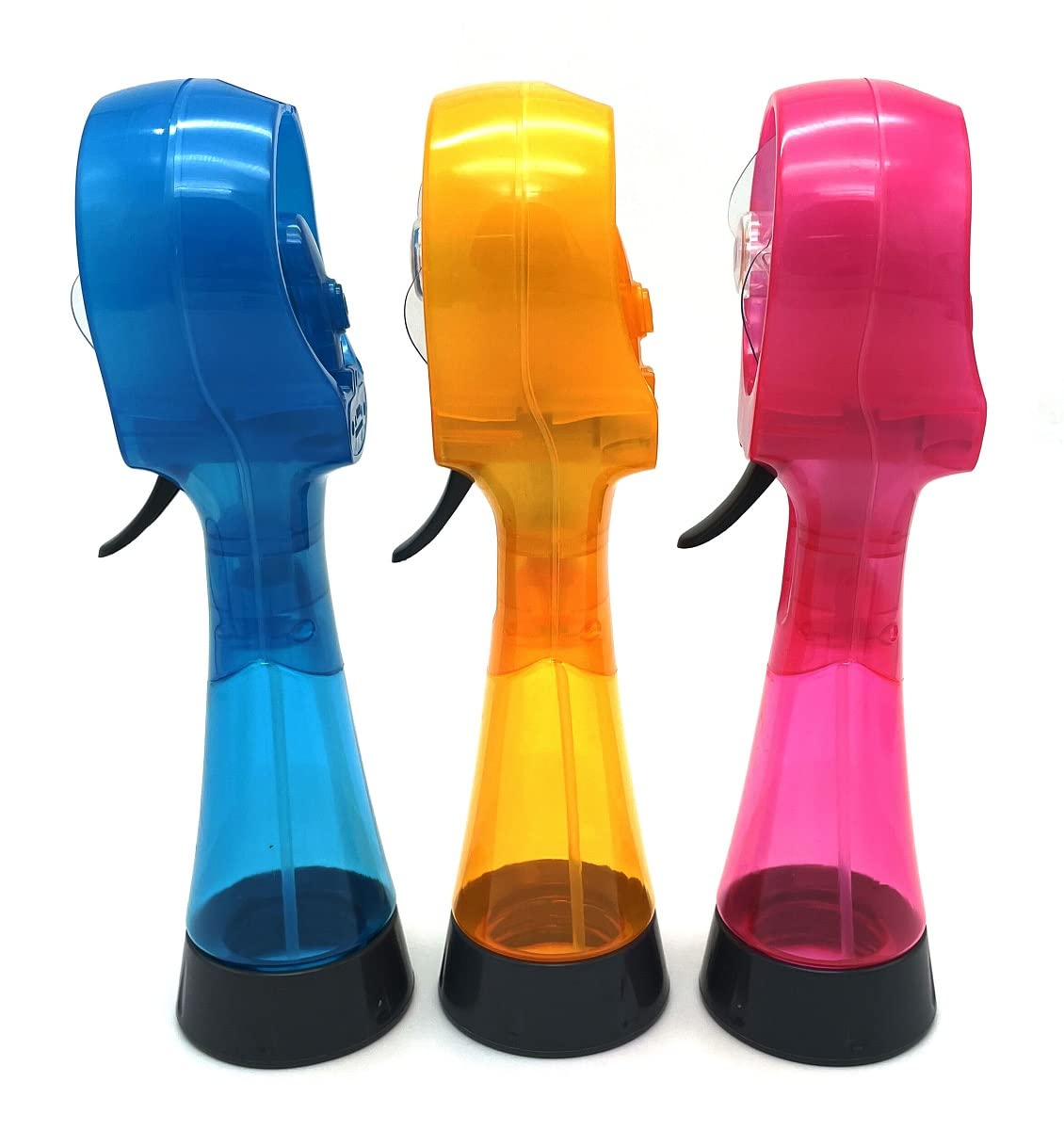 SEITG fan held in hand showing compact travel-friendly size