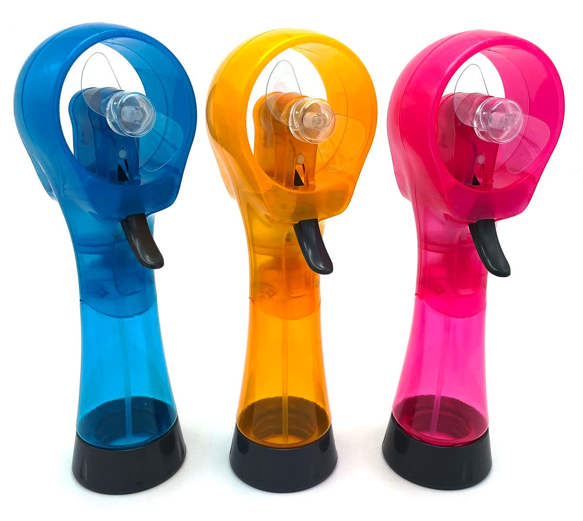 SEITG handheld misting fan front view offering portable cooling